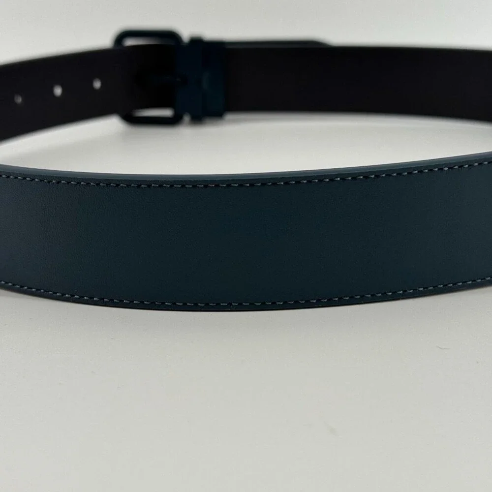 Coach Blue Mens Harness Buckle Cut To Size Reversible Belt, 40 Mm - Picture 5 of 11